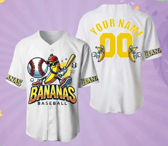 Custom Savanah Bananas Baseball Jersey