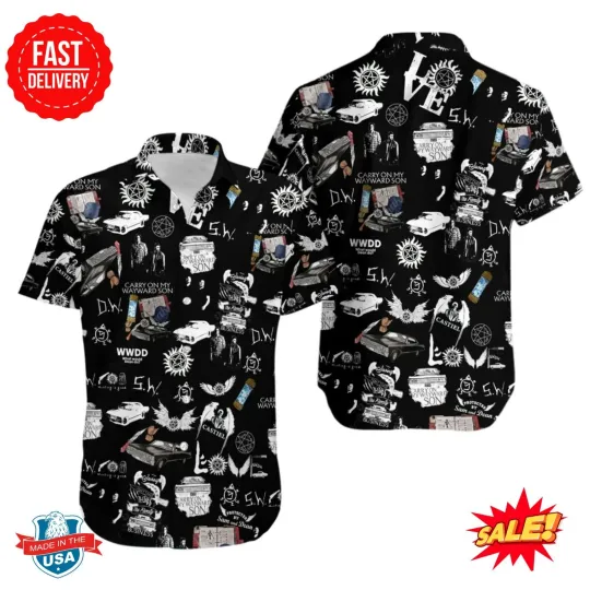 Supernatural Theme Hawaiian Shirt
