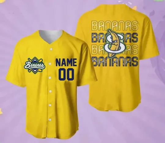 Discover Custom Savanah Bananas Baseball Jersey