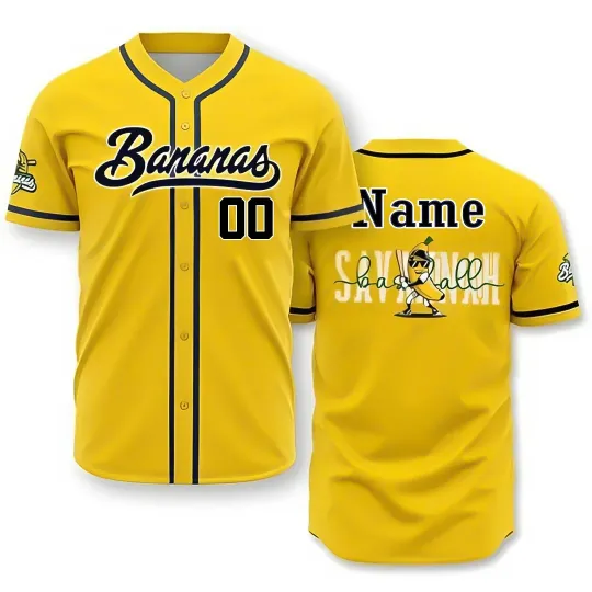 Discover Custom Savanah Bananas Baseball Jersey
