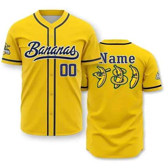 Discover Custom Savanah Bananas Baseball Jersey