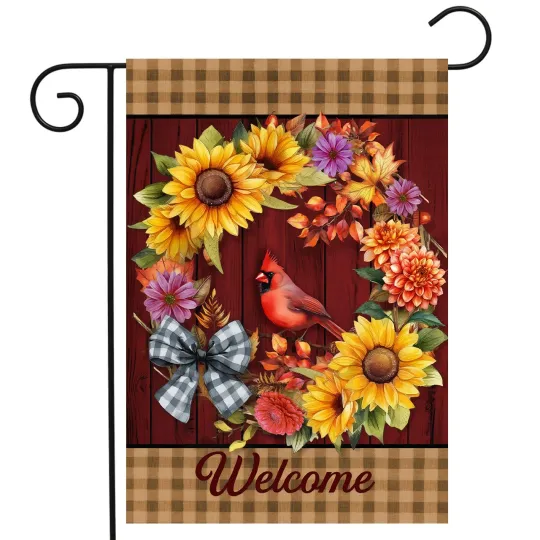 Discover Briarwood Lane Harvest Wreath Garden Flag