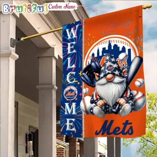 Discover Custom 4th Of July New-Yorks Team-Mets Garden Flag, 4th of July Garden Flag