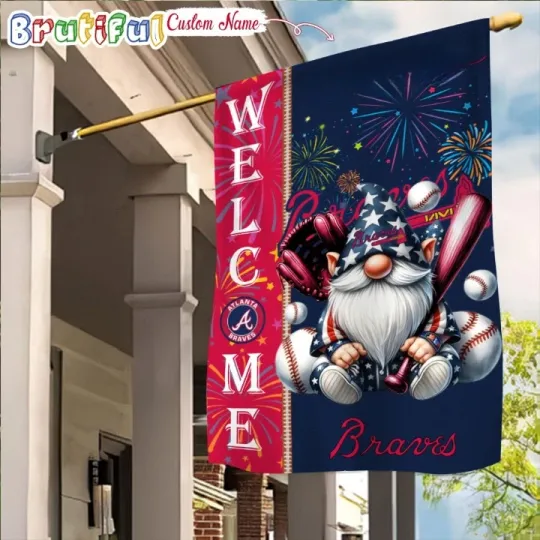 Discover Custom 4th Of July Atlantas Team-Braves Flag, 4th of July Garden Flag