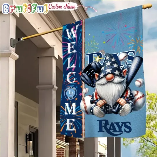 Discover Custom 4th Of July Tampas-Bays Team-Rays Garden Flag, 4th of July Flag