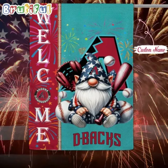 Discover Custom 4th Of July Arizonas Team-Diamondback Flag, 4th of July Garden Flag