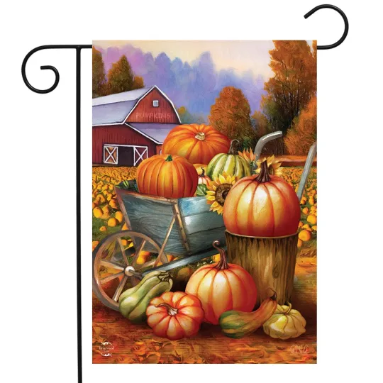 Discover Briarwood Lane Pumpkin Farm Fall Garden Flag
