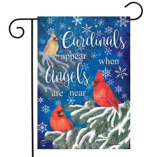 Discover Briarwood Lane Cardinals Appear Winter Garden Flag