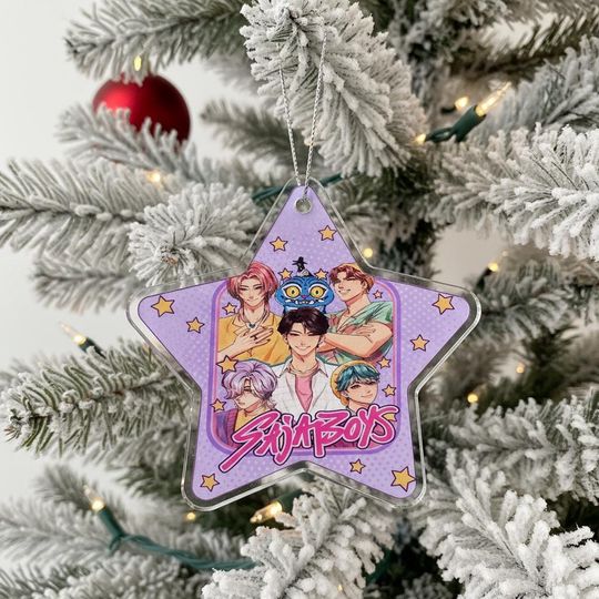 Discover Saja Boys Kpop Demon Hunters Acrylic Ornament, Saja Boys Huntrix Ornament, Demon Hunter Merch, Kpop Demon Hunters Decor, Huntrix Ornament
