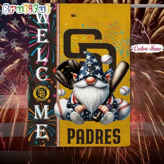Discover Custom 4th Of July San Diegos Team Padres Garden Flag, 4th of July Flag