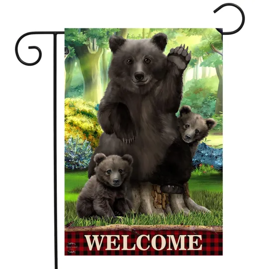 Discover Briarwood Lane Black Bear Welcome Garden Flag
