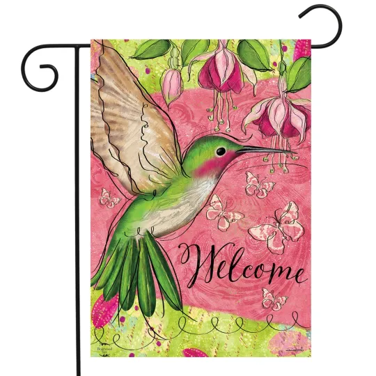 Discover Briarwood Lane Blissful Hummingbird Garden Flag