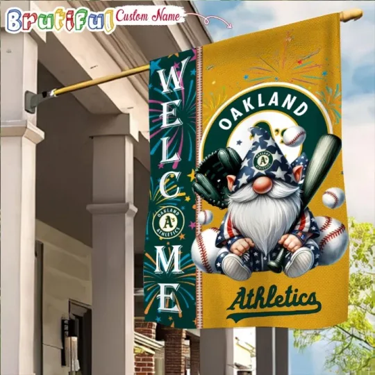 Discover Custom 4th Of July Oaklands Team Athletic Garden Flag, 4th of July Garden Flag