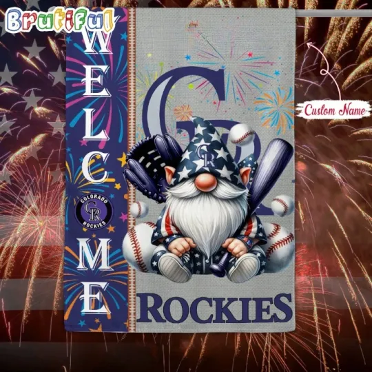 Discover Custom 4th Of July Colorado Team Rockies Garden Flag, 4th of July Garden Flag