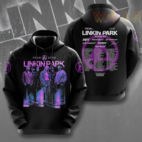 Linkin Park From Zero Tour 2025 3D Hoodie Unisex