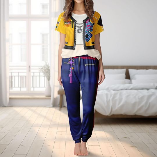 Discover Rumi Kpop Demon Hunters T-Shirt And Pants, Huntrix Demon Hunters Pajamas Set, Rumi Cosplay Costume, Saja Girl Shirt, Halloween Gifts