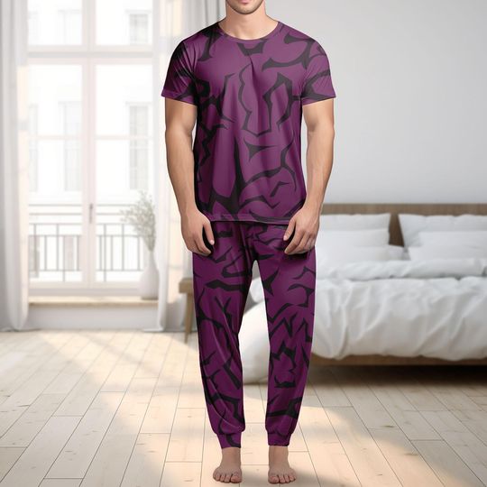 Discover Kpop Demon Hunters Abby Saja T-Shirt And Pants, Men Black Shirt, Abby Saja Pajamas Set