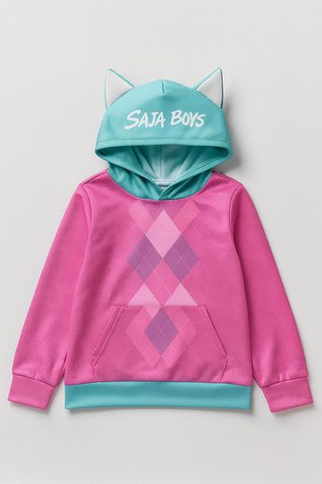 Discover Baby Saja Boys Kpop Demon Hunters Cat Ear Hoodie, Saja Boys Anime Cosplay Sweatshirt, Kpop Halloween Costume Top, Baby Saja Outfit Fan Gift