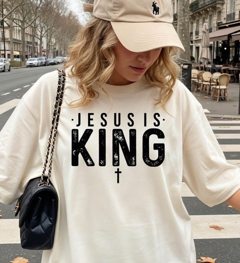 Jesus is King Christian T-Shirt for Women