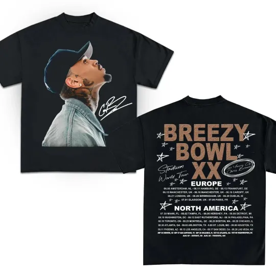 2025 Breezy Bowl Tour Shirt – Music Tour Fan Gift Tee