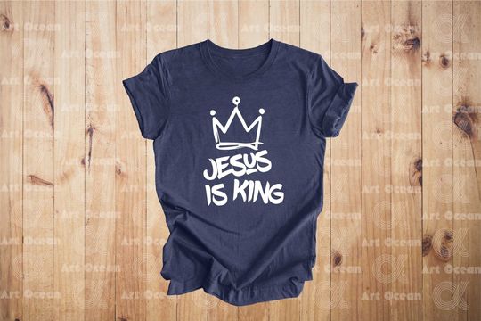 Discover Jesus is King Shirt, Christian Sweatshirt, Faith Clothing, Bible Shirt, Gift for Her, Christian Gift, Religious Sweatshirt, Jesus Lover Tee