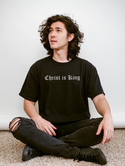 Christ is King T-Shirt, Armor of God, Christian Faith Shirt, Jesus is King Tee, Bible Verse Shirt, Mens Christian Apparel