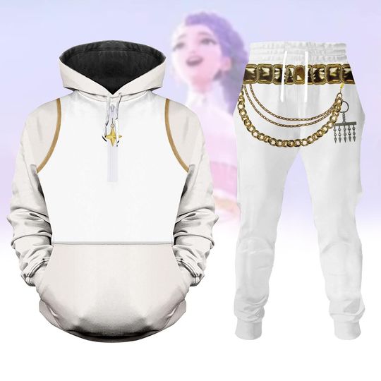 Rumi Kpop Demon Hunters Cosplay Costume, Golden Rumi Unisex Joggers