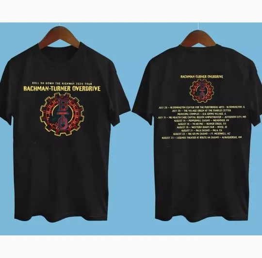 Discover Bachman Turner Overdrive Tour 2025 Two Sides Unisex T-Shirt
