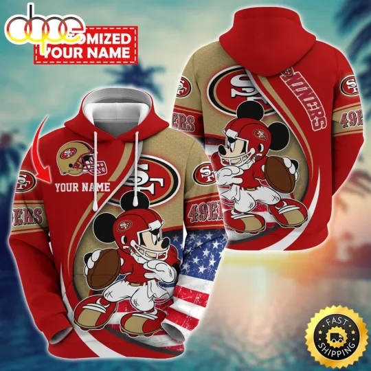 Discover Personalized Cartoon San Franciscoss Team 49erss Hoodie, Funny 3D Hoodies