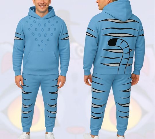 Cute Kpop Demon Hunters Hoodie Joggers, Derpy Tiger Cosplay Hoodie, Huntrix Kpop Shirt