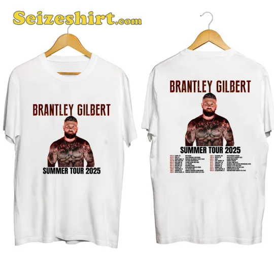 Discover Brantley Gilbert Summer Tour 2025 T-Shirt