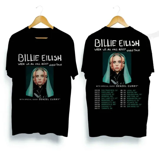 Billie Eilish World Tour 2025 T-shirt