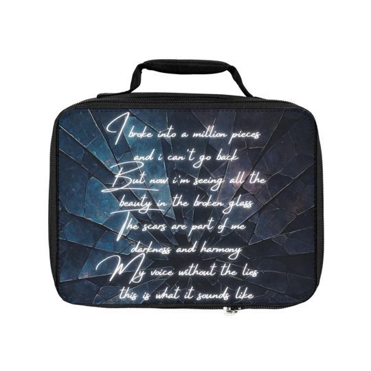 What it Sounds Like, Broken Glass  KPop Demon Hunters Lunch Cooler, Back to School, Insulated Bag, Students, Teachers, Huntrix Tote