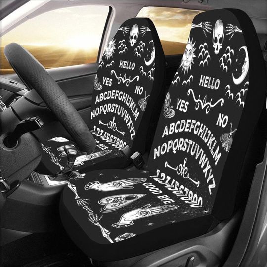 Discover Ouija Board Car Seat Covers: Gothic Occult Car Decor