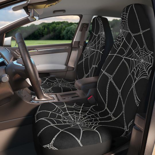 Spiderweb Custom print Polyester Car Seat Covers