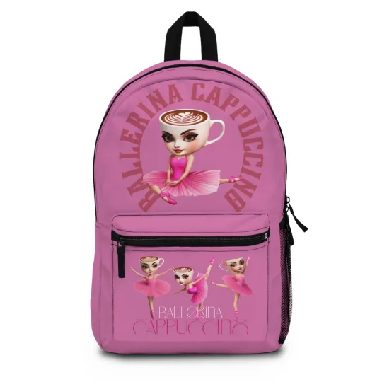 Discover Ballerina Cappuccino Backpack - Cute Pink School Bag for Dancers