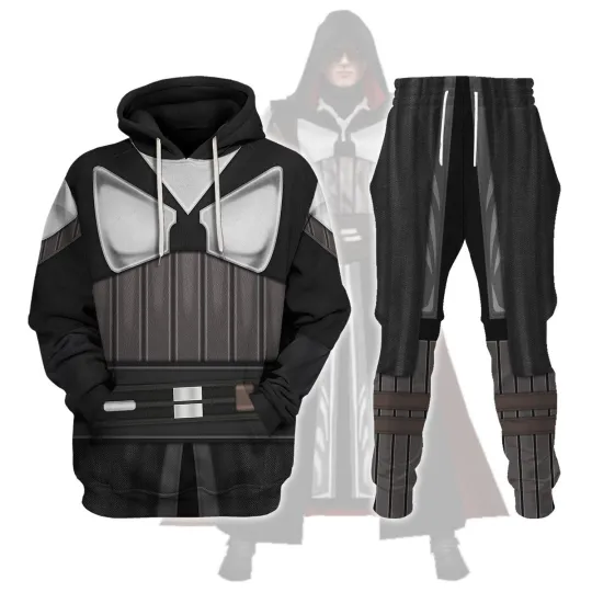 Discover Sith Acolyte Armor Costume Hoodie Sweatpants Tracksuit Costume Cosplay