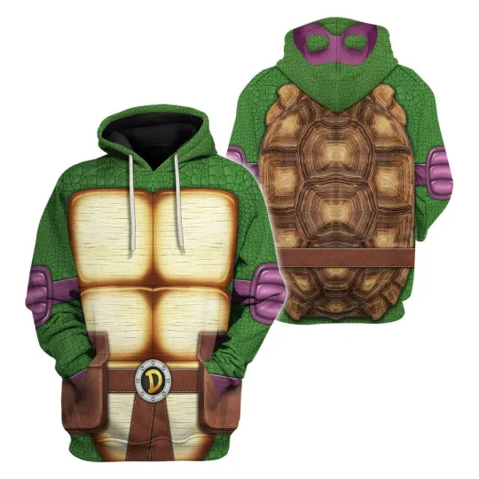 Donatello Ninja Turtles Cosplay Costume - Hoodie Set