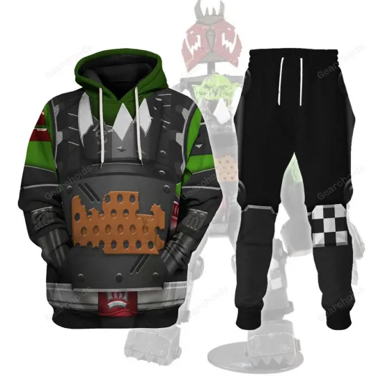 Discover Personalized Ork Meganob with Buzzsaw Mega Action - Costume Cosplay Hoodie