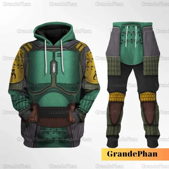 Discover Star Wars Halloween Boba Fet Costume Cosplay 3D Hoodie, Star Wars Sweat Pants