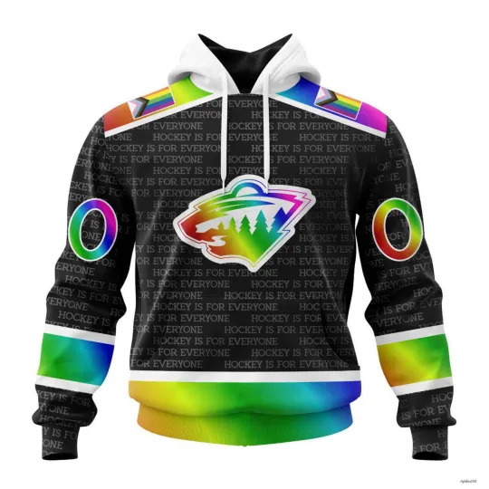 Discover Personalized Minnesota Wiild Hoodie Pride Hockey Is For Everyone Christmas Gift