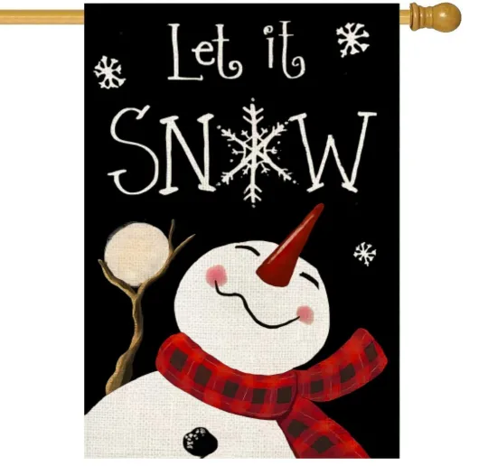 Discover 28x40 Inch Double-Sided Christmas Garden Flag Winter Holiday House Decor