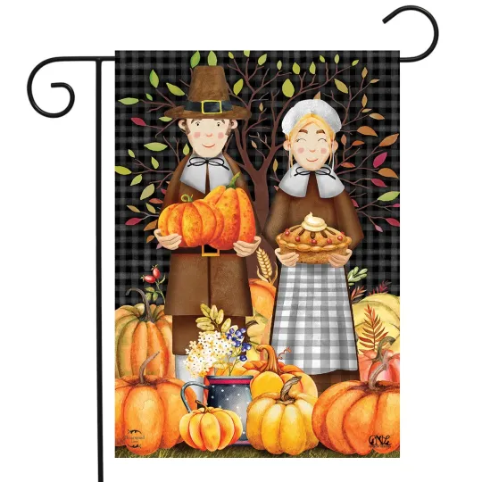Discover Briarwood Lane Pilgrims Thanksgiving Garden Flag