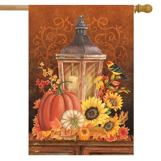 Discover Briarwood Lane Fall Lantern Garden Flag