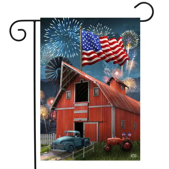 Discover Briarwood Lane American Celebration Barn Garden Flag