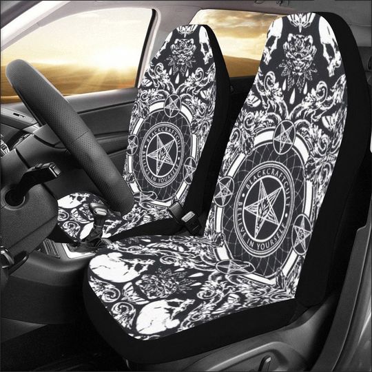 Discover Baphomet Car Seat Covers: Gothic Occult Decor, Airbag Compatible