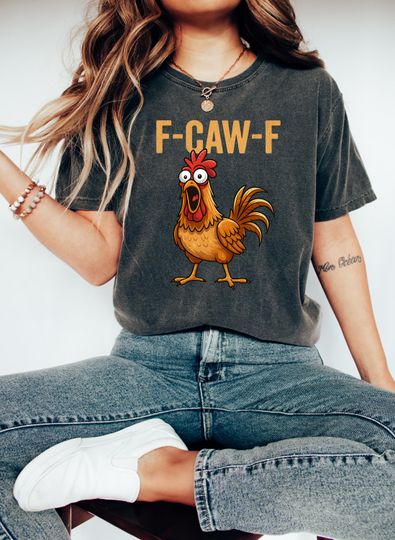 Discover F-Caw-F Shirt, Funny Sassy Raven Rooster Shirt, Gothic Bird Art T Shirt, Funny Crow Shirt, Black Crow Moonlit Raven Shirt, Sassy Raven Gift
