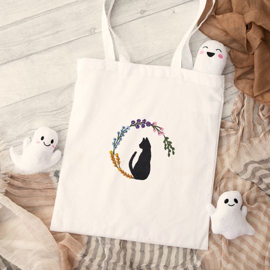 Discover personalized halloween tote, canvas halloween totebag, trick or treating totes, halloween party bags, candy bag halloween, treat bag