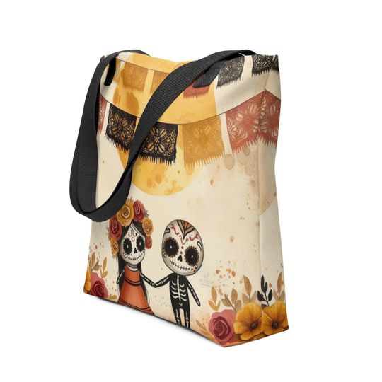 Discover Dia de Los Muertos Day of the Dead Art Printed Tote bag