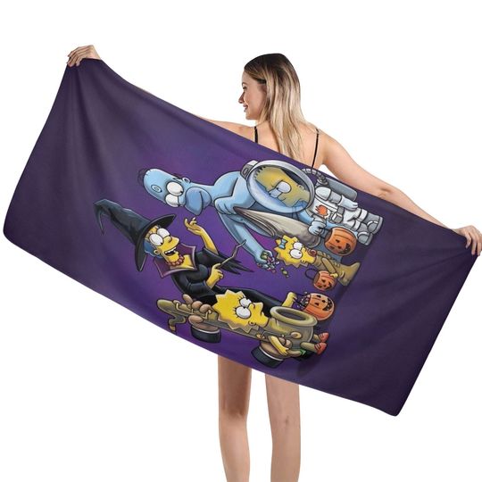 Simpsons Beach Towel Halloween